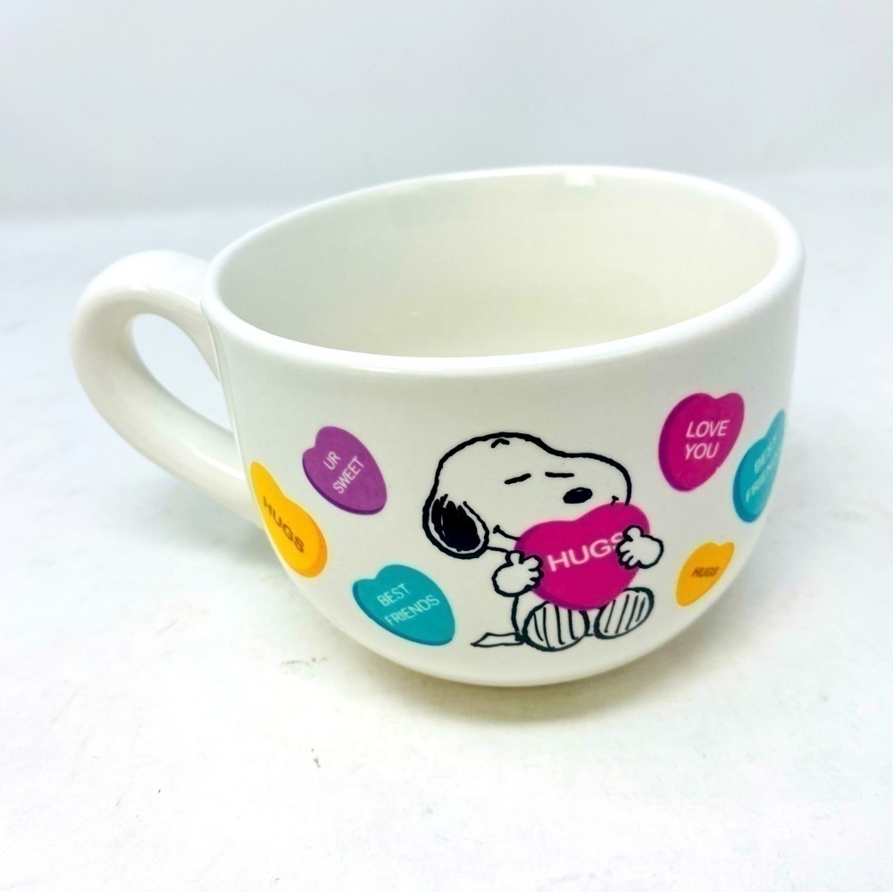 Peanuts Snoopy Valentines Candy Heart Mug 12oz